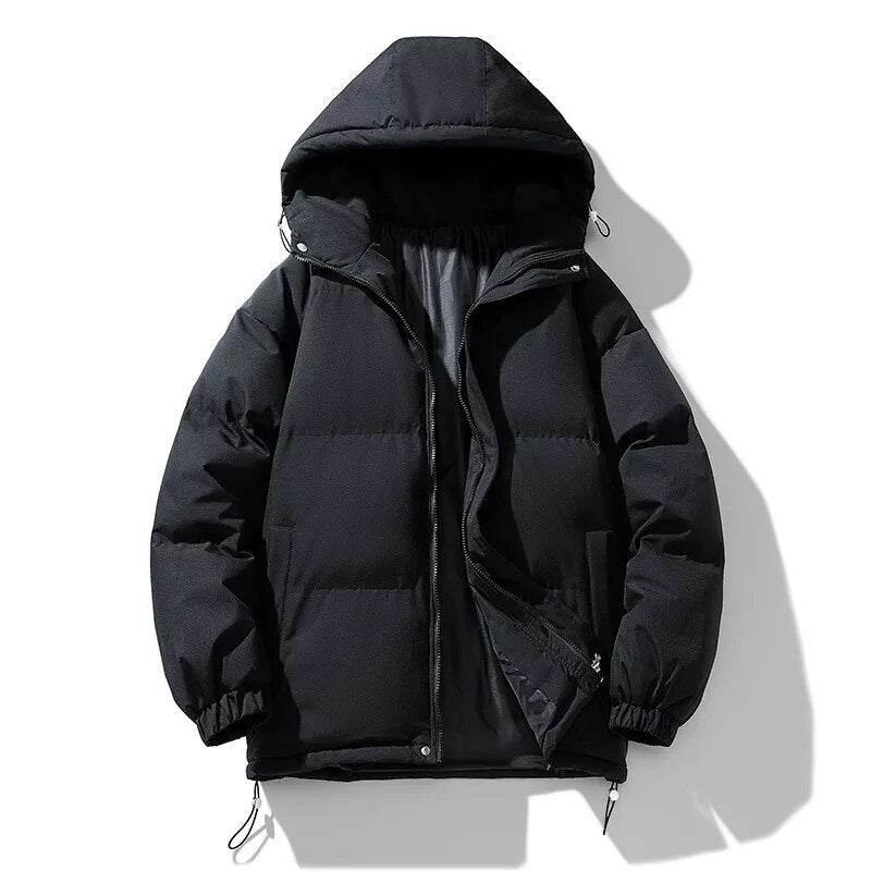 Winter Parkas Men Cotton-padded Coats Men Puffer Jackets Outdoor Hooded Coat Casual Windbreaker Thick Warm Coat Men Jacket - Tamnz