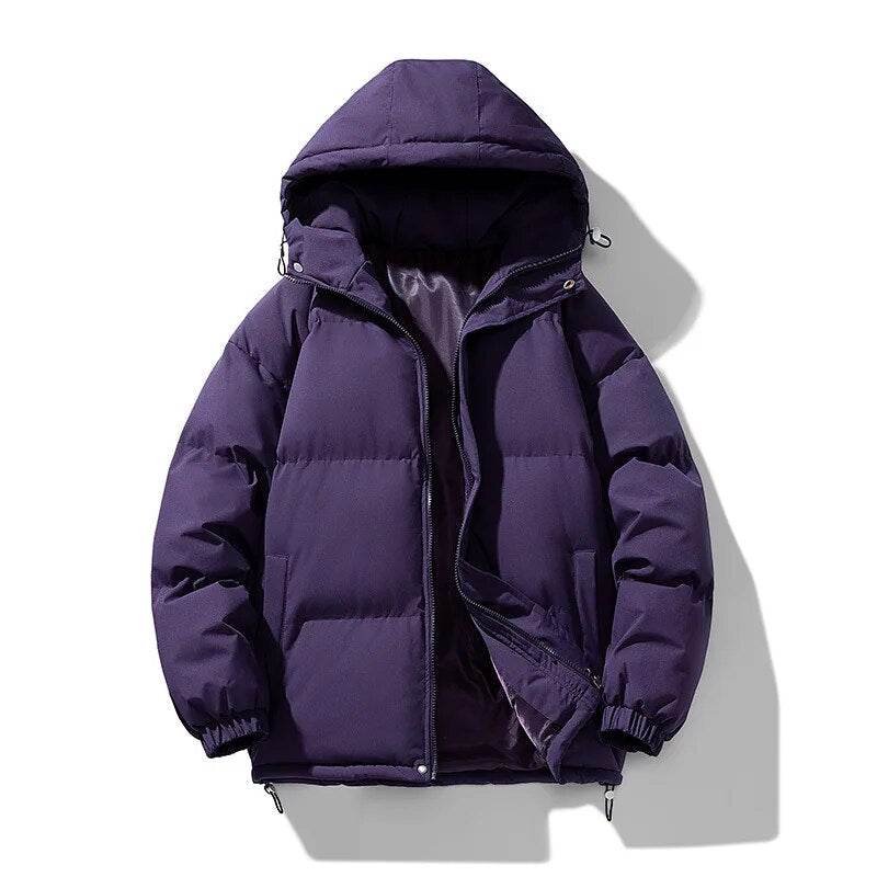 Winter Parkas Men Cotton-padded Coats Men Puffer Jackets Outdoor Hooded Coat Casual Windbreaker Thick Warm Coat Men Jacket - Tamnz
