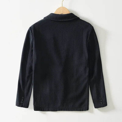 Autumn Winter New Casual Plush and Thickened Warm Suit Jacket for Men Ramie Loose Vintage Blazers for Men BL088 - Tamnz