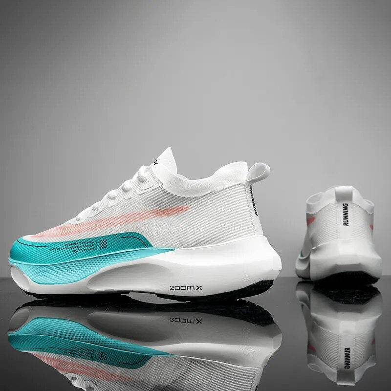 Marathon Air Cushion Men Sports Running Shoes Breathable Lightweight Women's Comfortable Athletic - Tamnz