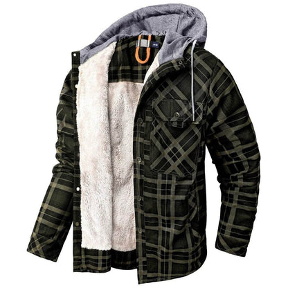 Winter Thick Jacket Men Outdoor Parka Coat Fur Linner Warm Cargo Jackets Male Windbreaker Outwear Parkas Military Army Overcoats - Tamnz