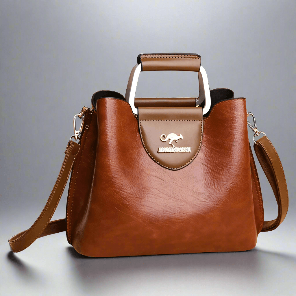 PU Soft Leather Texture Handbag New Cross-border Women's Bag Niche Design Fashionable Shoulder Bag Large Capacity Tote Purse - Tamnz