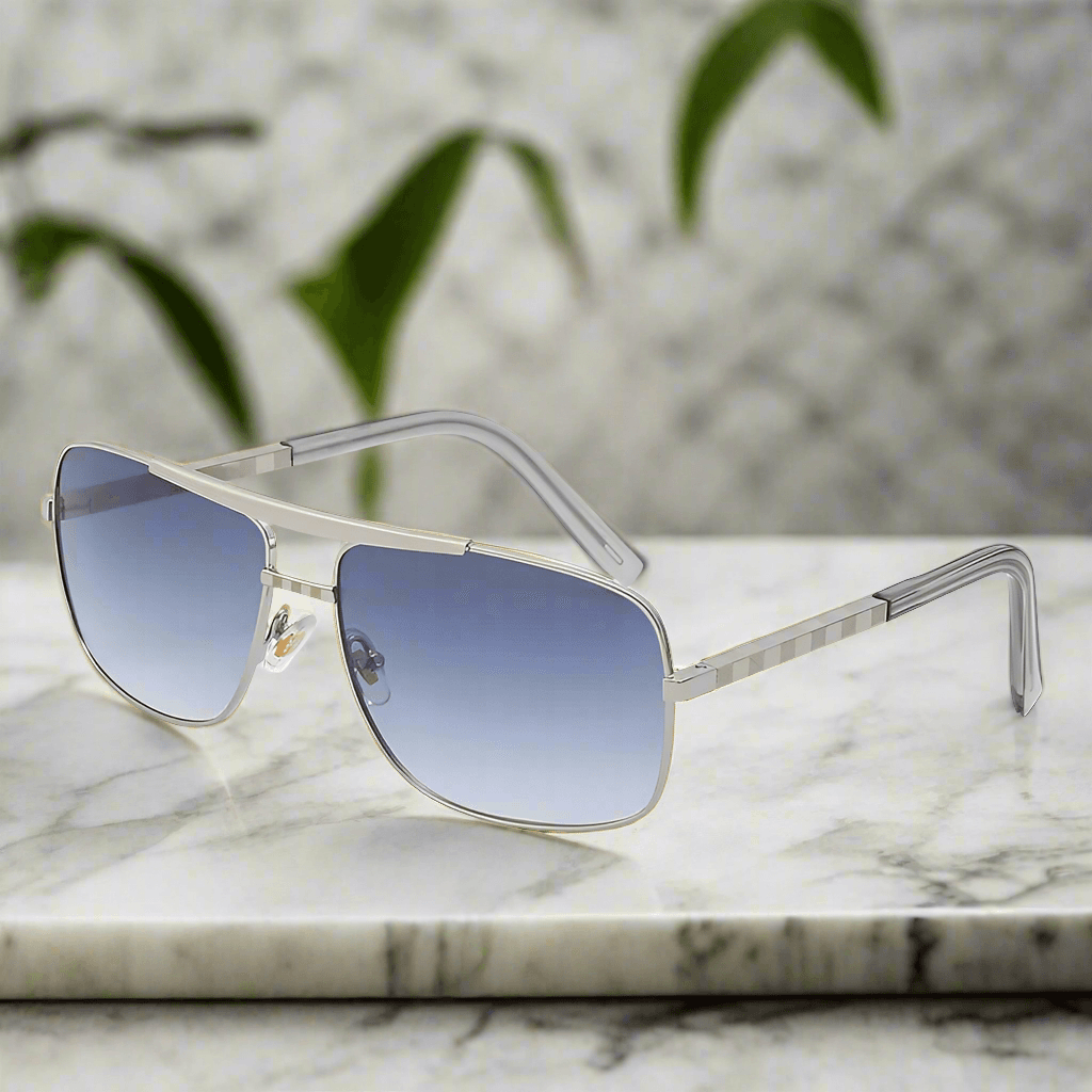 LV Cobra Tate Vintage Square Luxury Brand Designer Sunglasses Polarized UV400 Oculos De - Tamnz